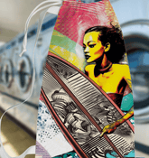 Surf-themed Surfing 5 29 Laundry Bag for a trendy and organized laundry space.